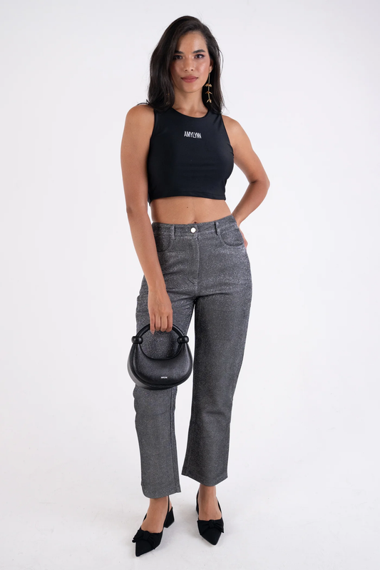 Lupe Glitter Suit Pants-DB005-9