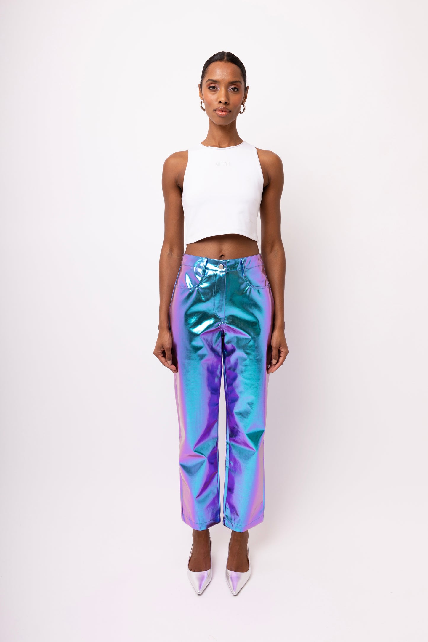 LUPE OMBRE METALLIC TROUSERS-DB002