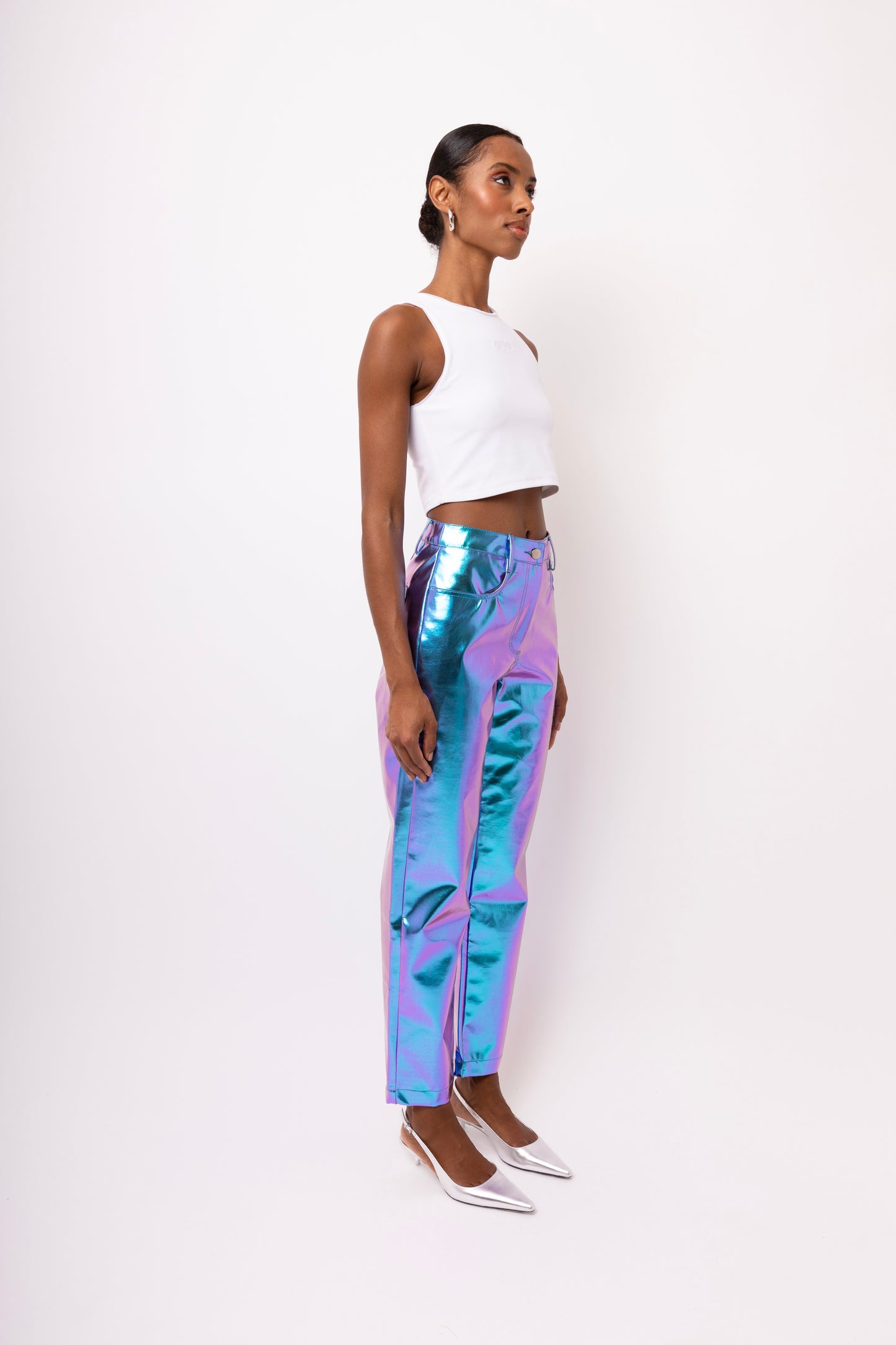LUPE OMBRE METALLIC TROUSERS-DB002