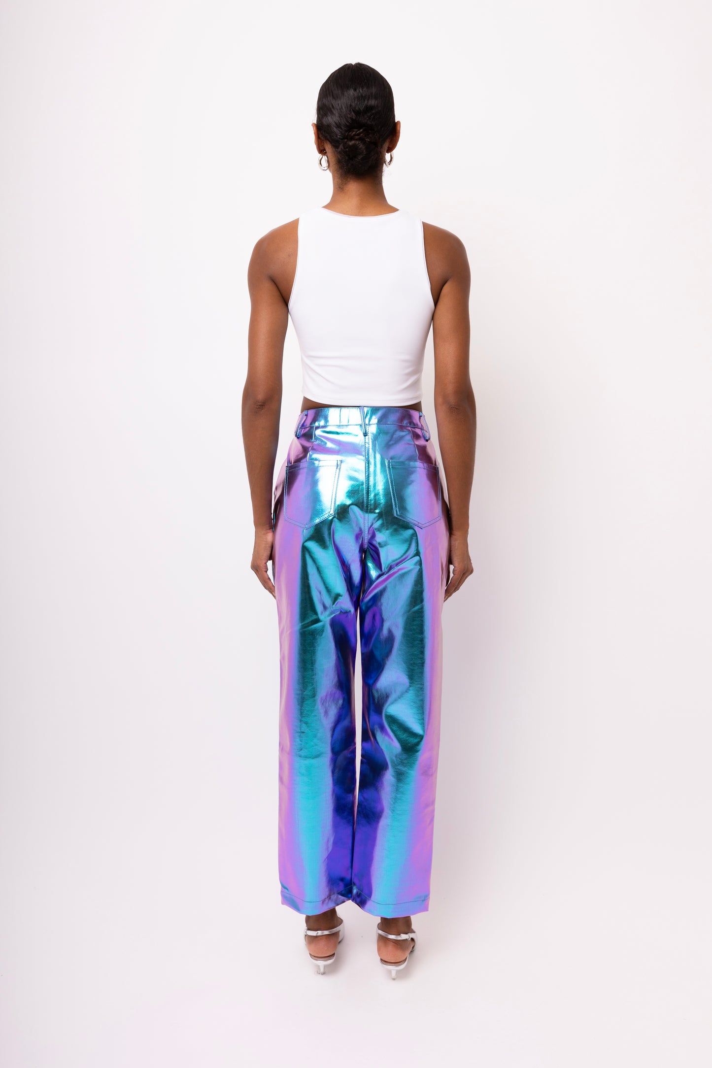 LUPE OMBRE METALLIC TROUSERS-DB002