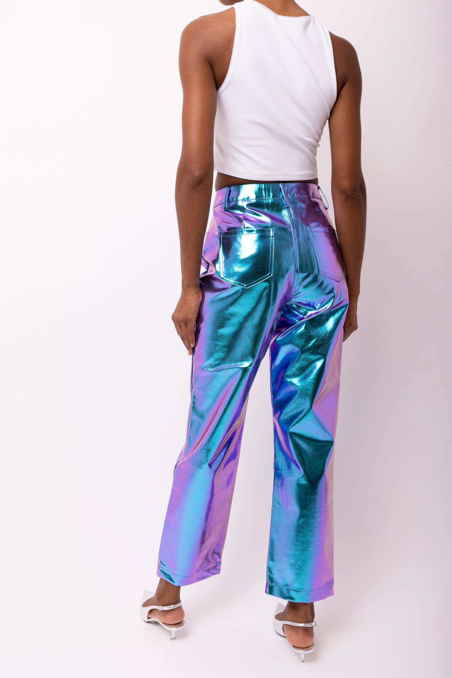 LUPE OMBRE METALLIC TROUSERS-DB002