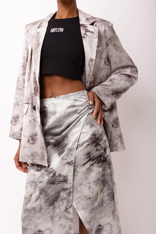 Ramona Graphic Print Midi Skirt-ALUS002