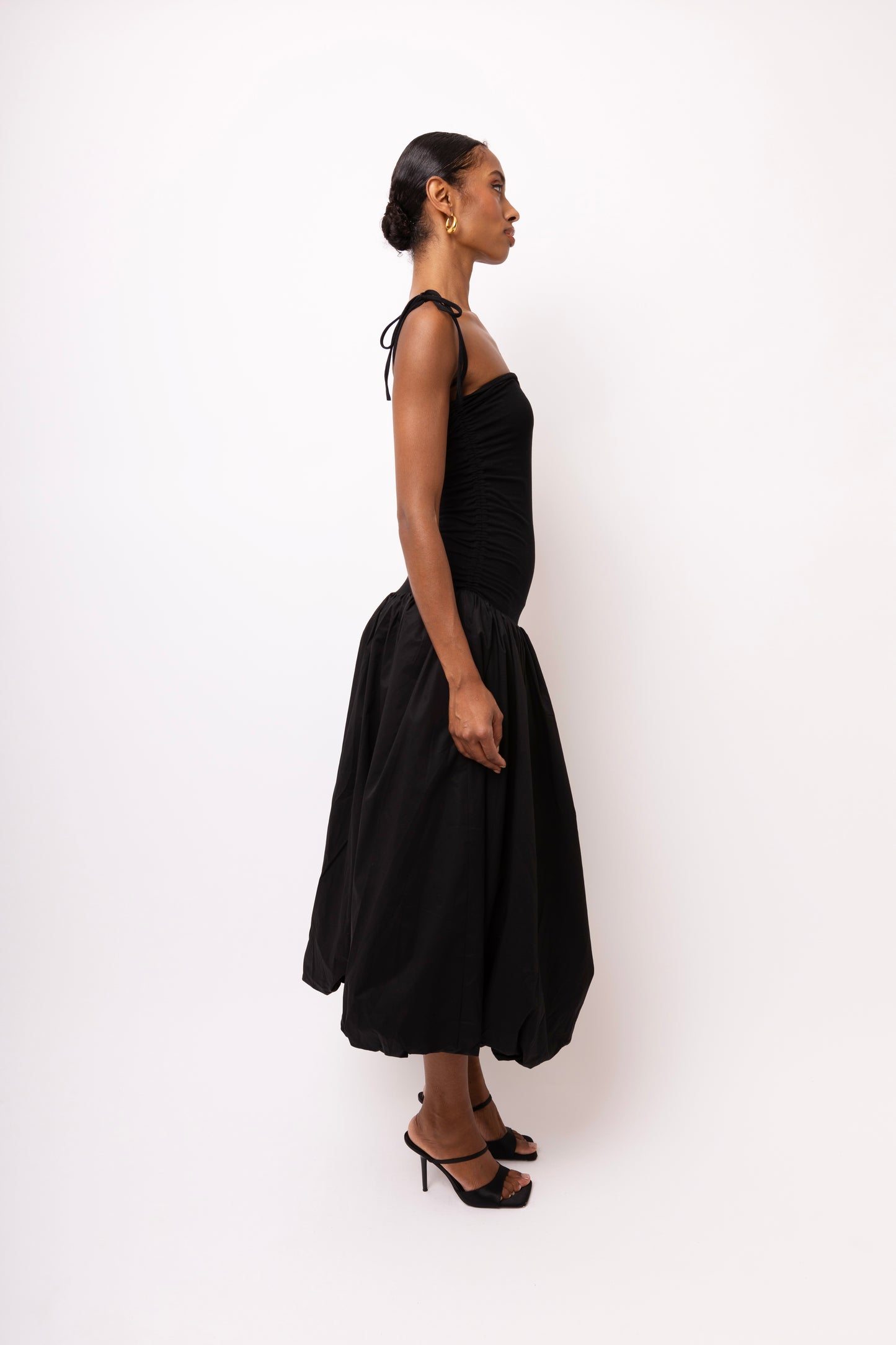 Alexa Black Puffball Dress-2750