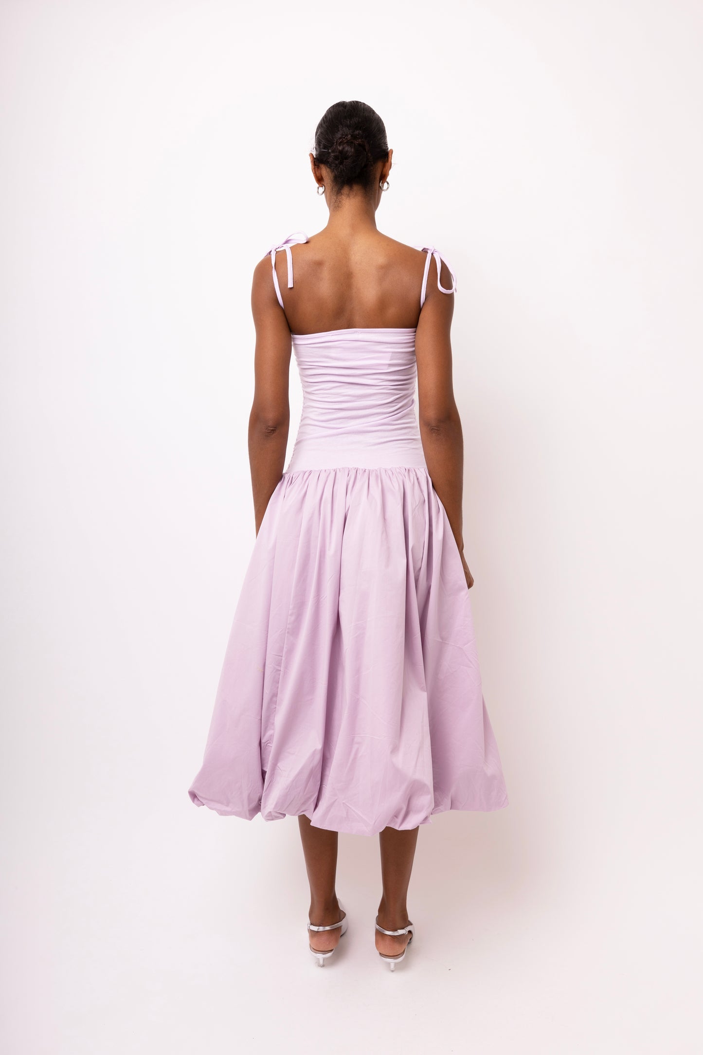 ALEXA LILAC PUFFBALL DRESS-AL2750