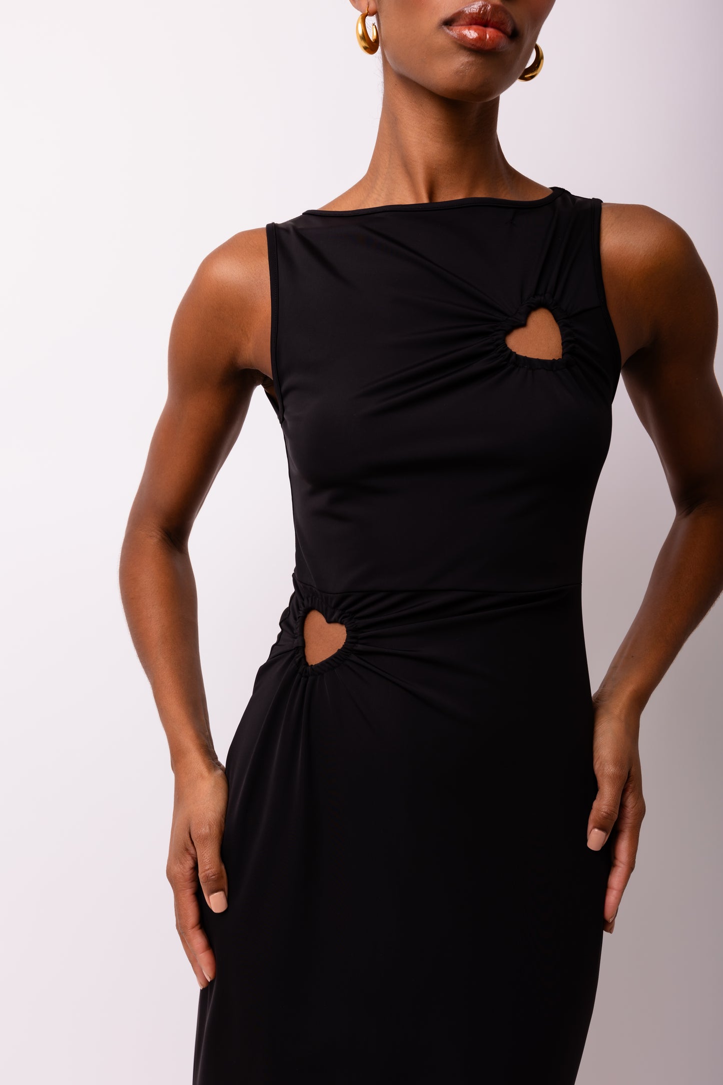 Harlie Heart Cut Out Maxi Dress-ALLW012