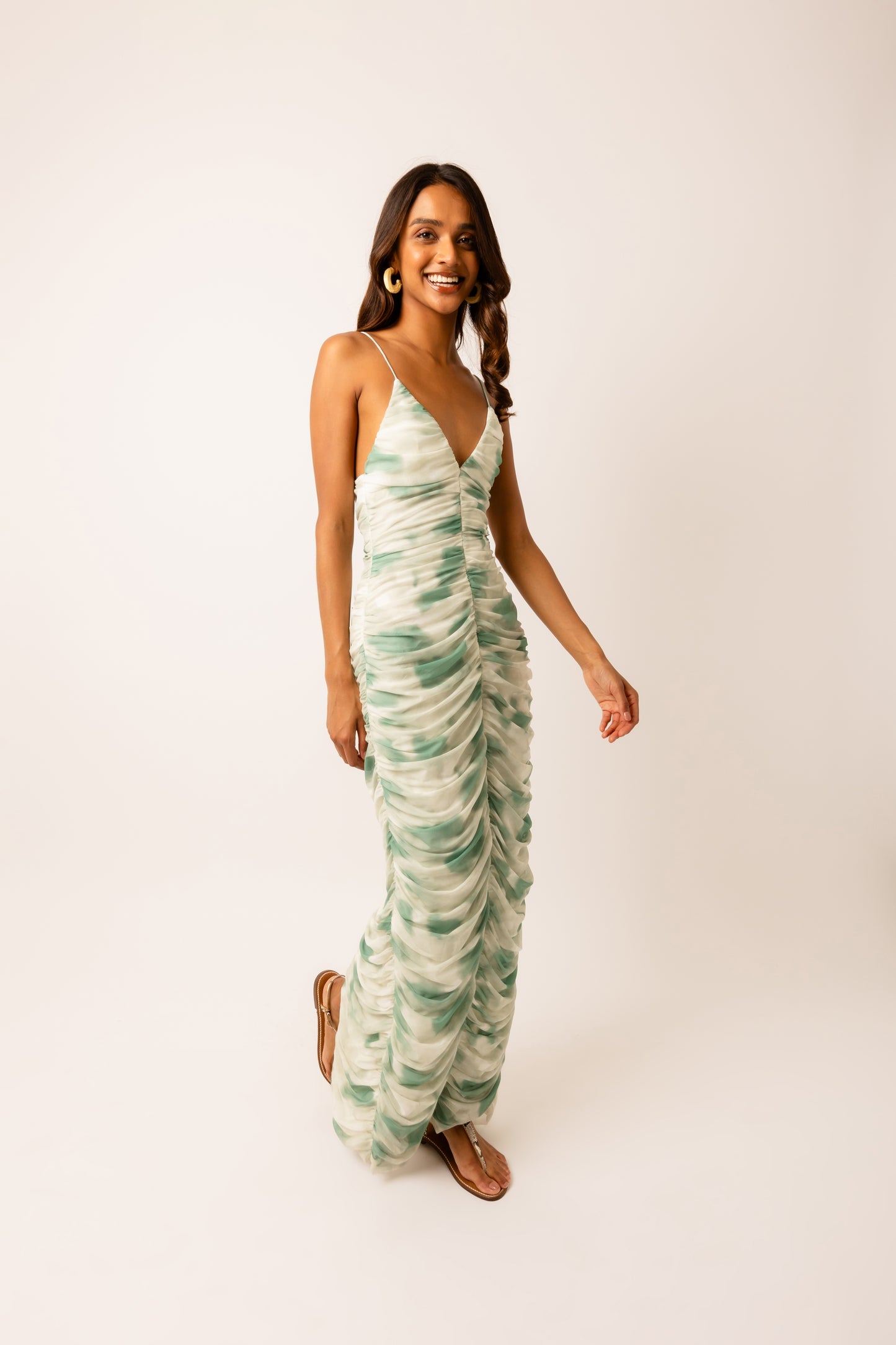 Summer Spaghetti Strap Maxi Dress-ALLW124