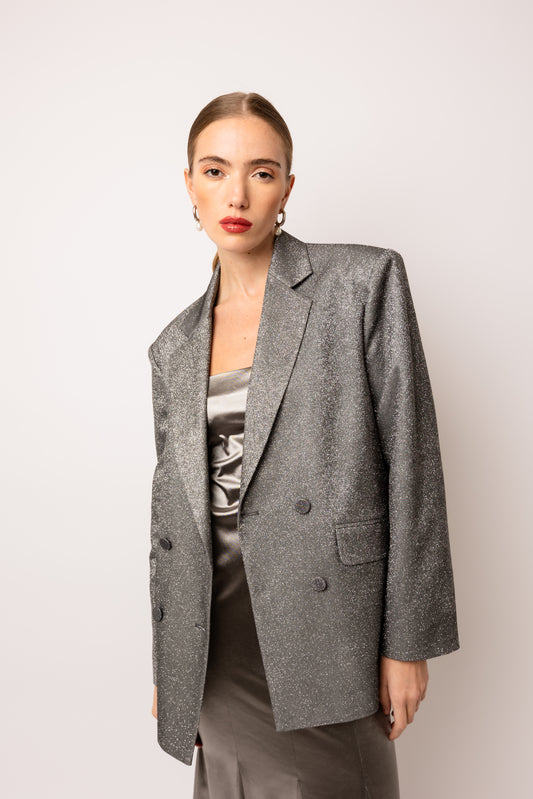 Ezra Glitter Oversized Blazer-ALLW103