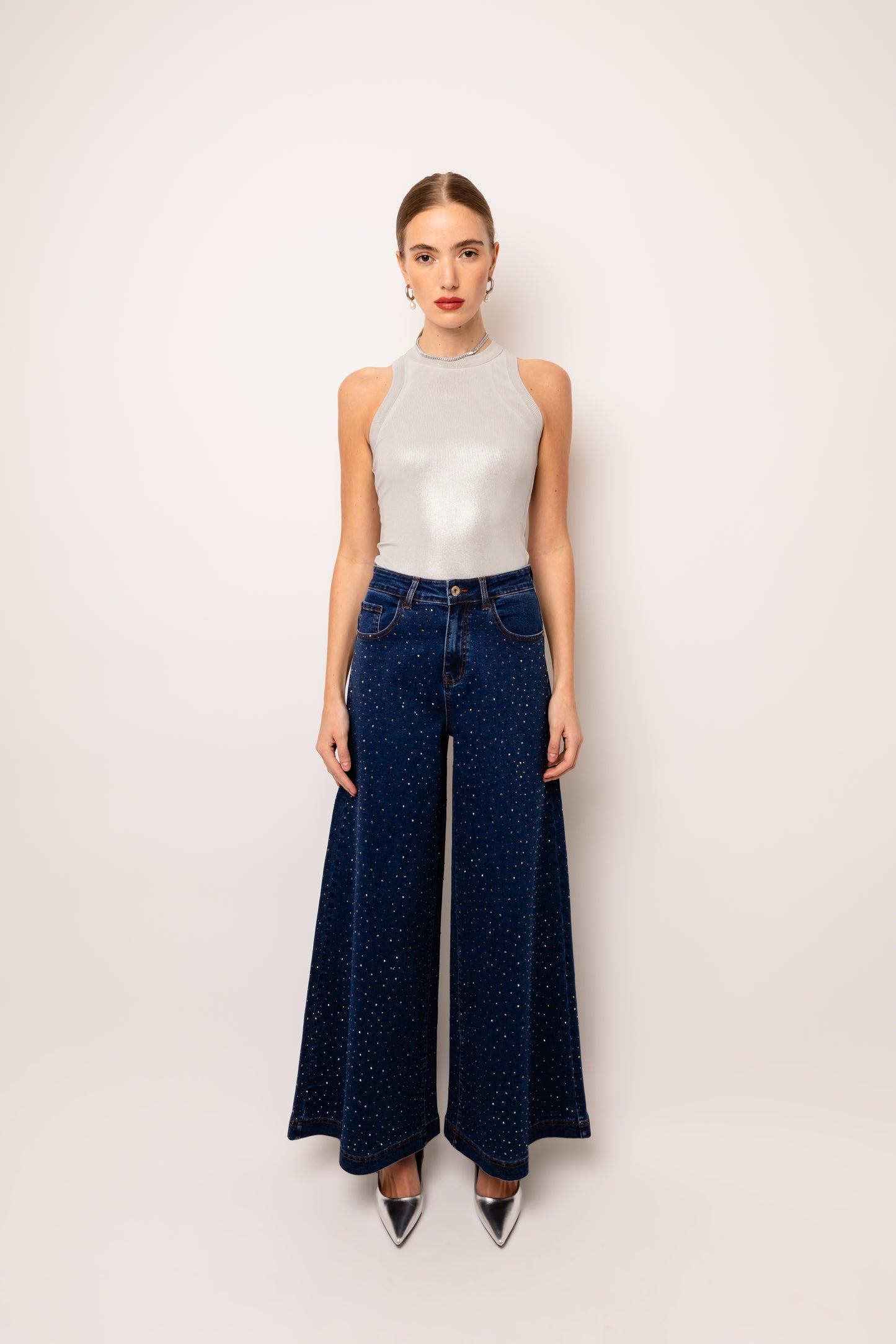 Demi Diamante Flare Jeans-ALLW066