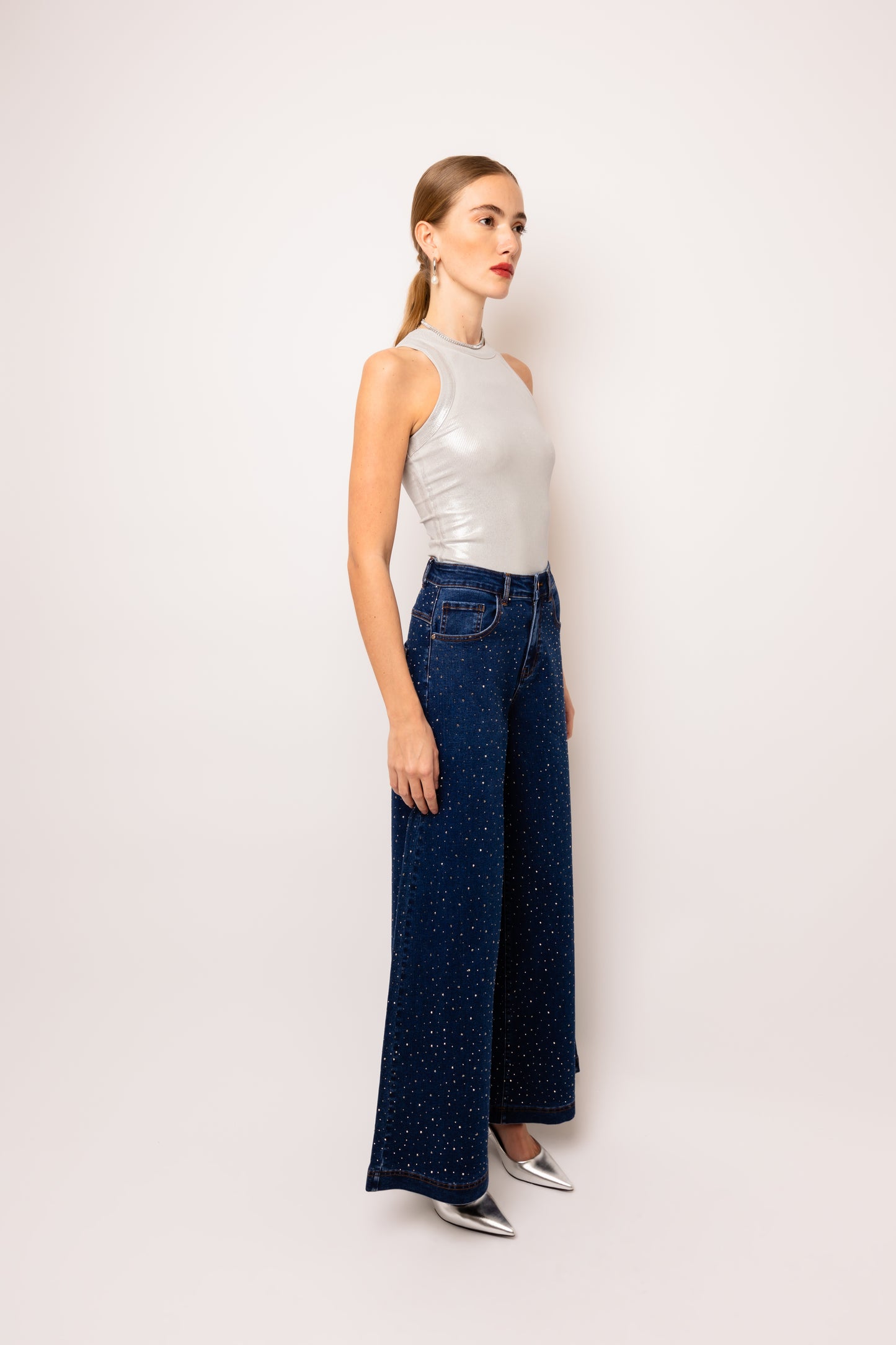 Demi Diamante Flare Jeans-ALLW066
