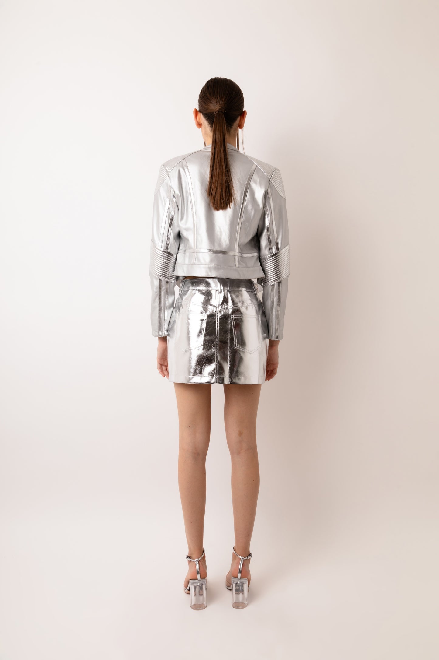 Cindy Faux Leather Racer Jacket-ALJH0251