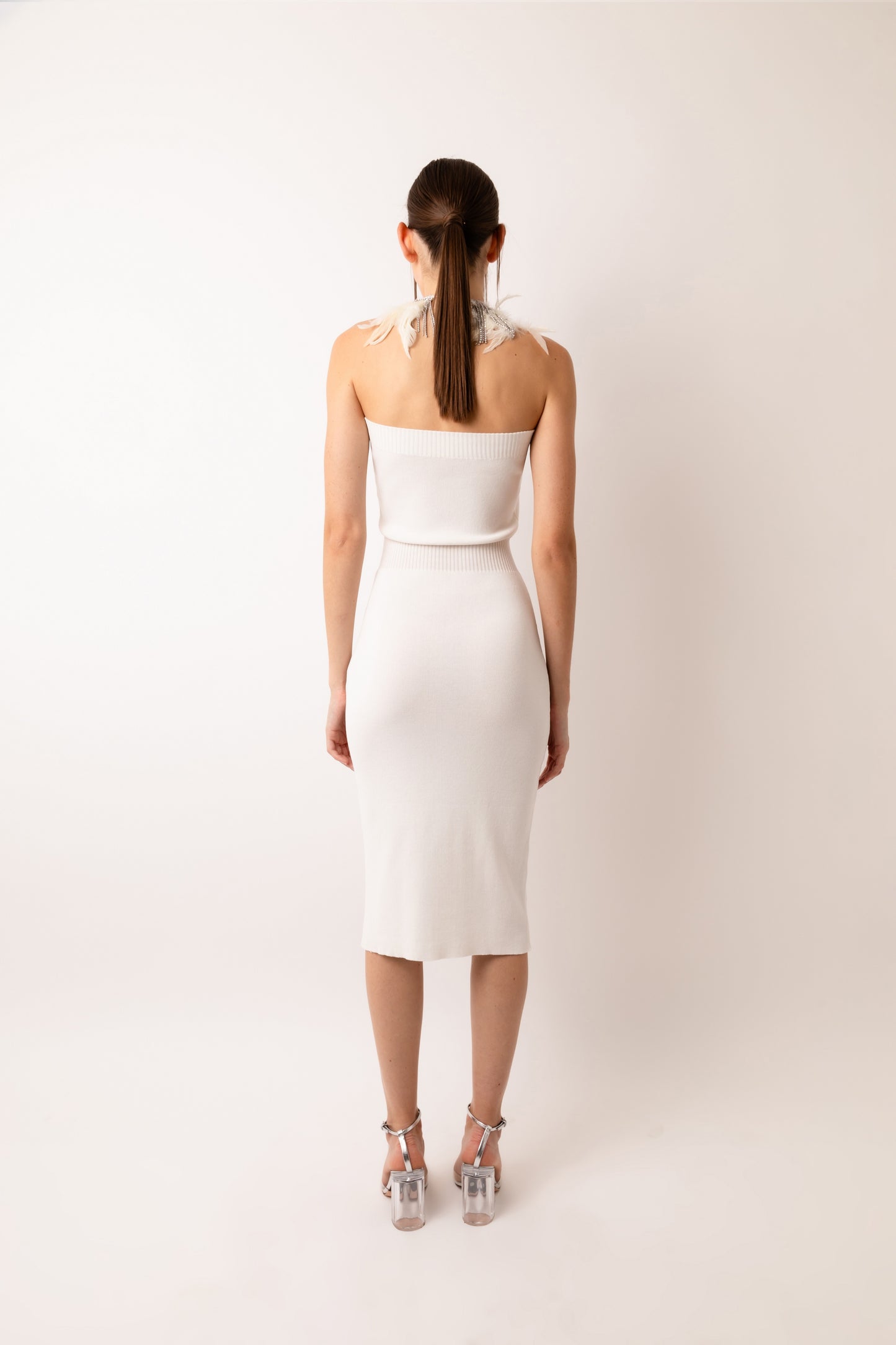 Sydney Knit Bandeau Midi Dress-ALSS004