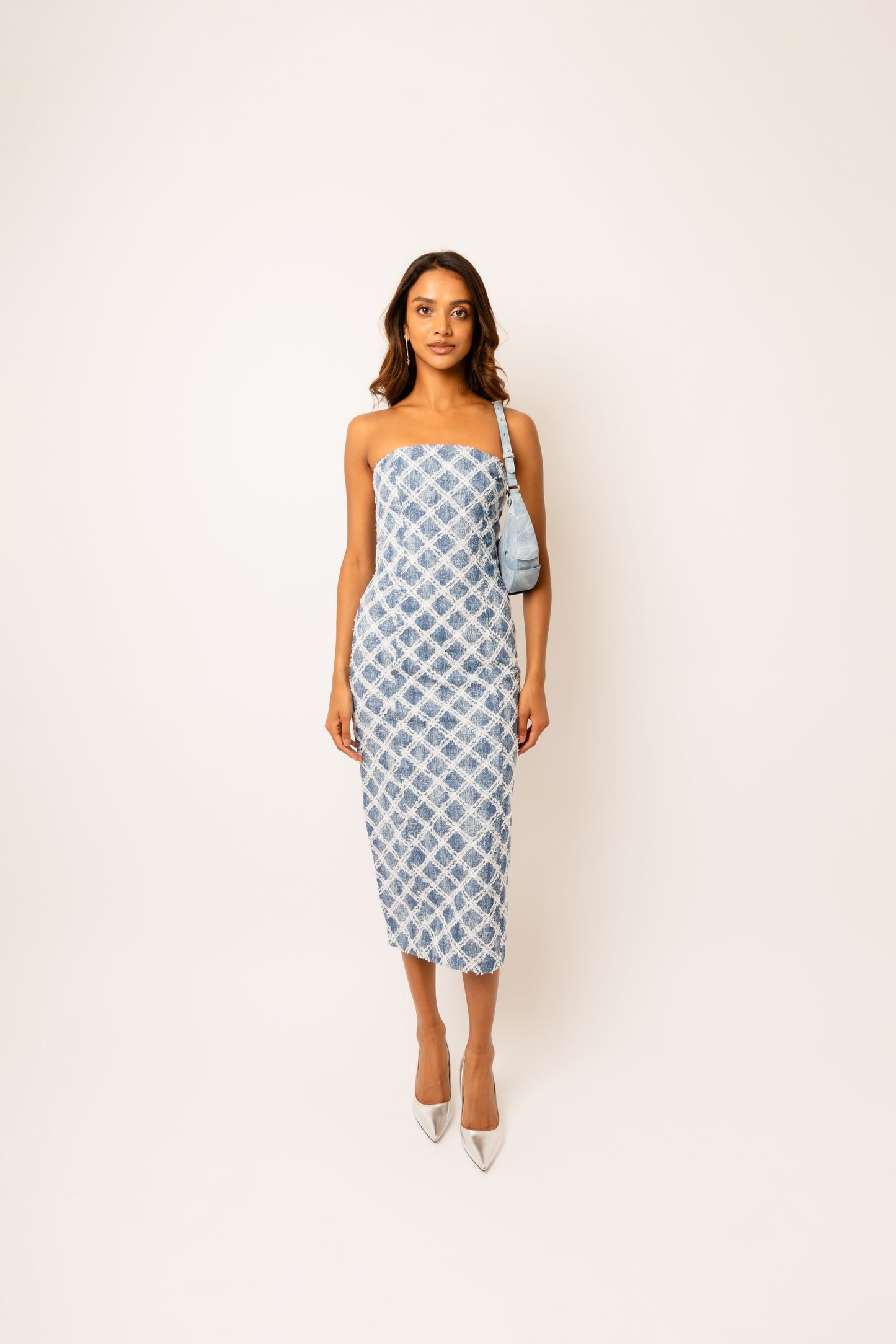 Bronte Denim Bandeau Dress-ALLW073