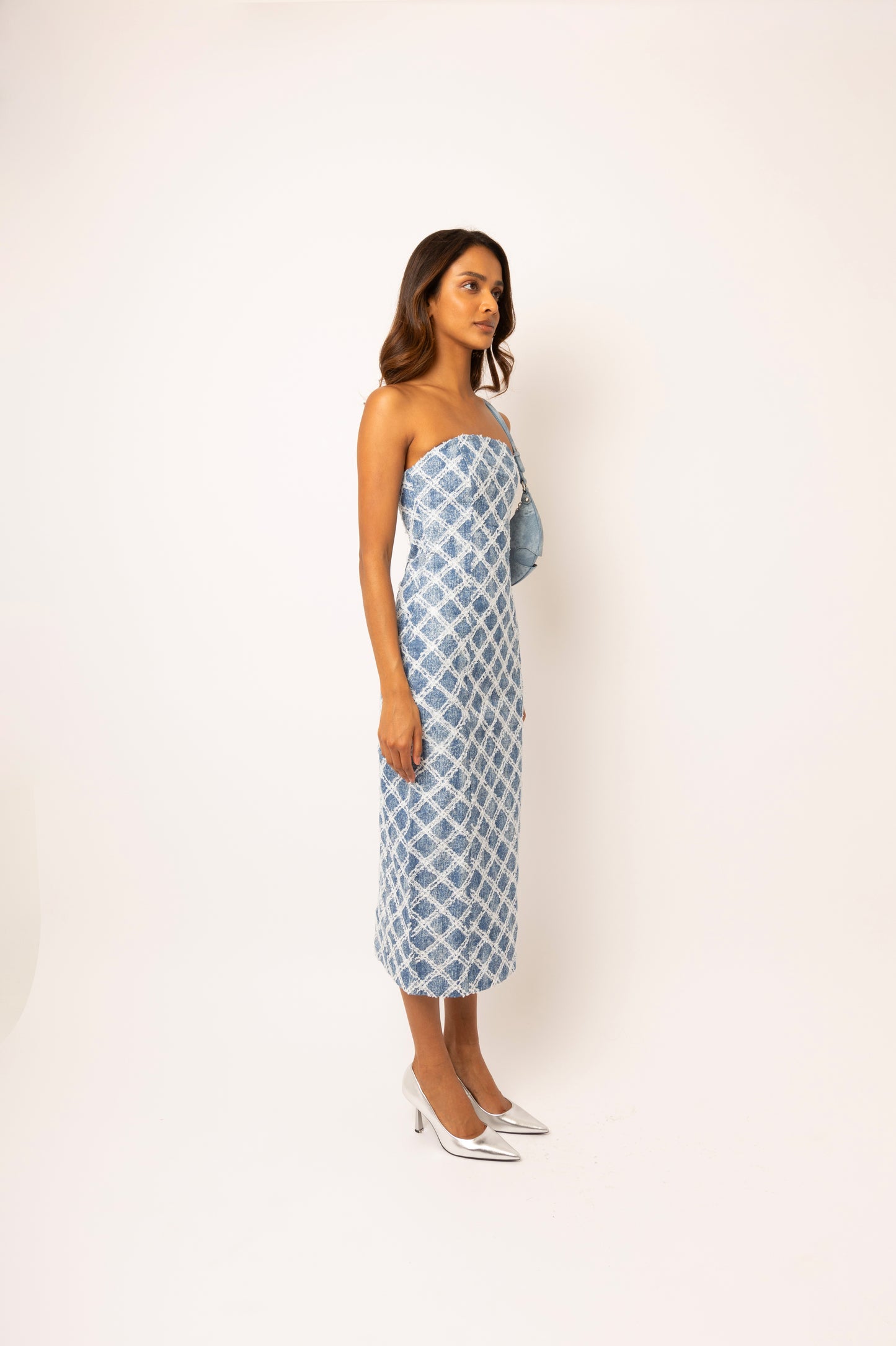 Bronte Denim Bandeau Dress-ALLW073