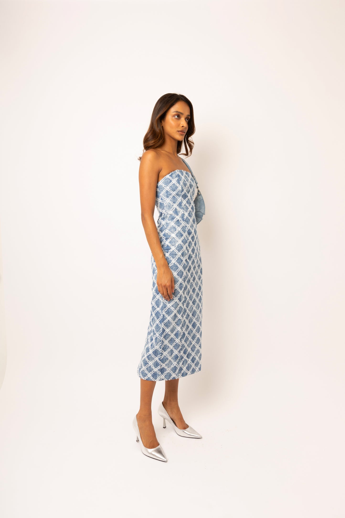 Bronte Denim Bandeau Dress-ALLW073
