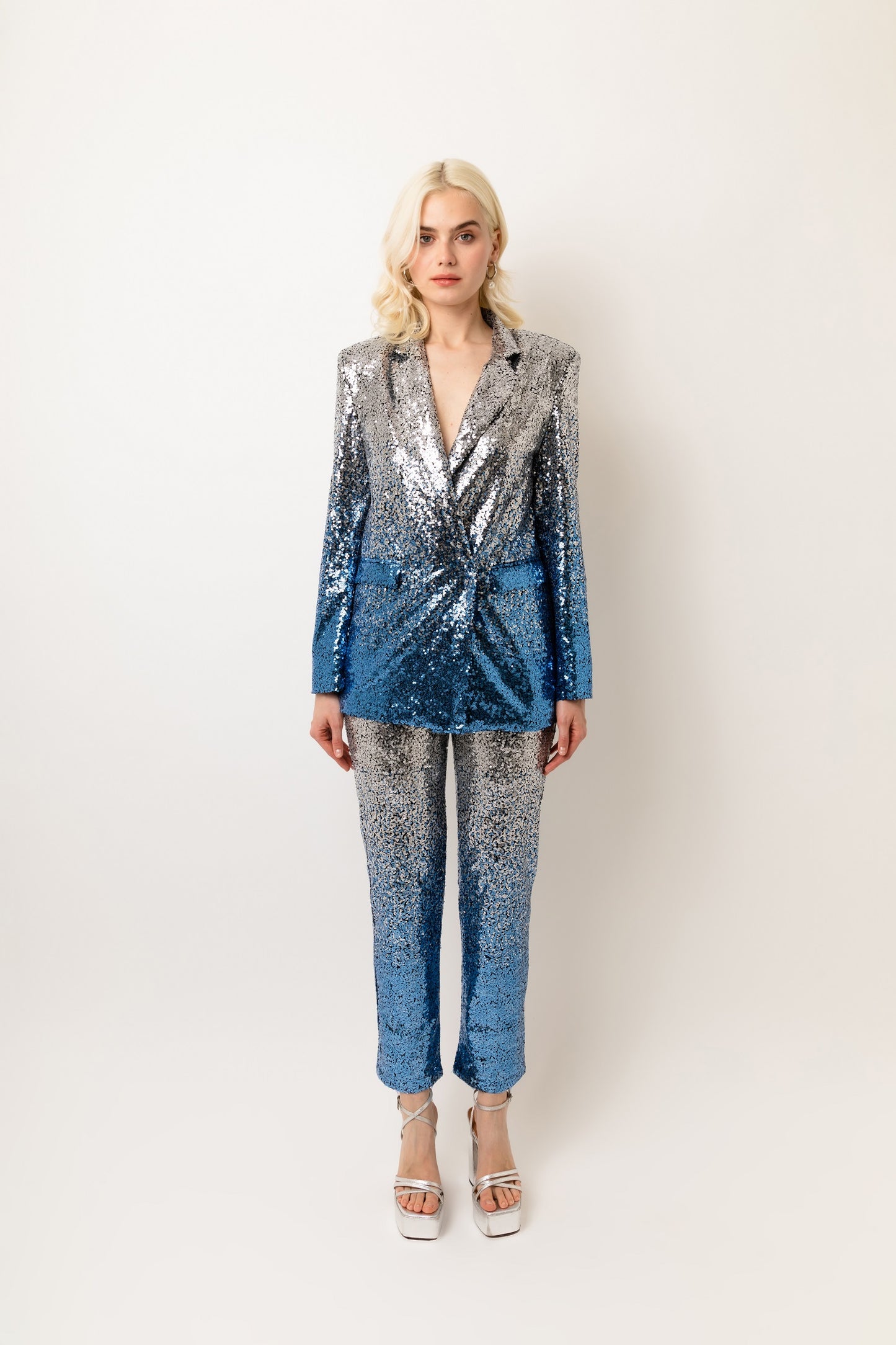 DUA CLASSIC HIGH SHINE SEQUIN BLAZER-ALJH0100