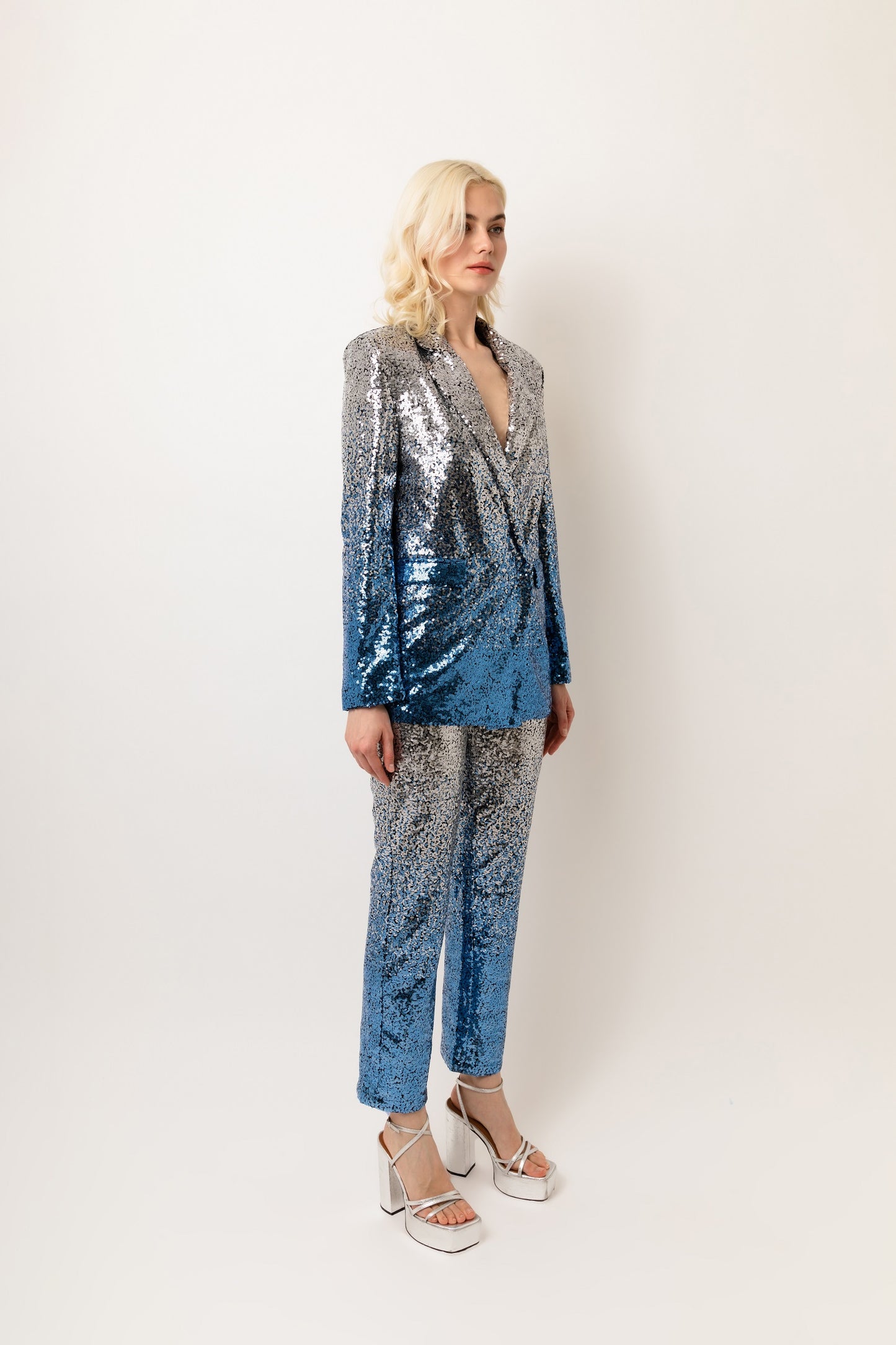 DUA CLASSIC HIGH SHINE SEQUIN BLAZER-ALJH0100