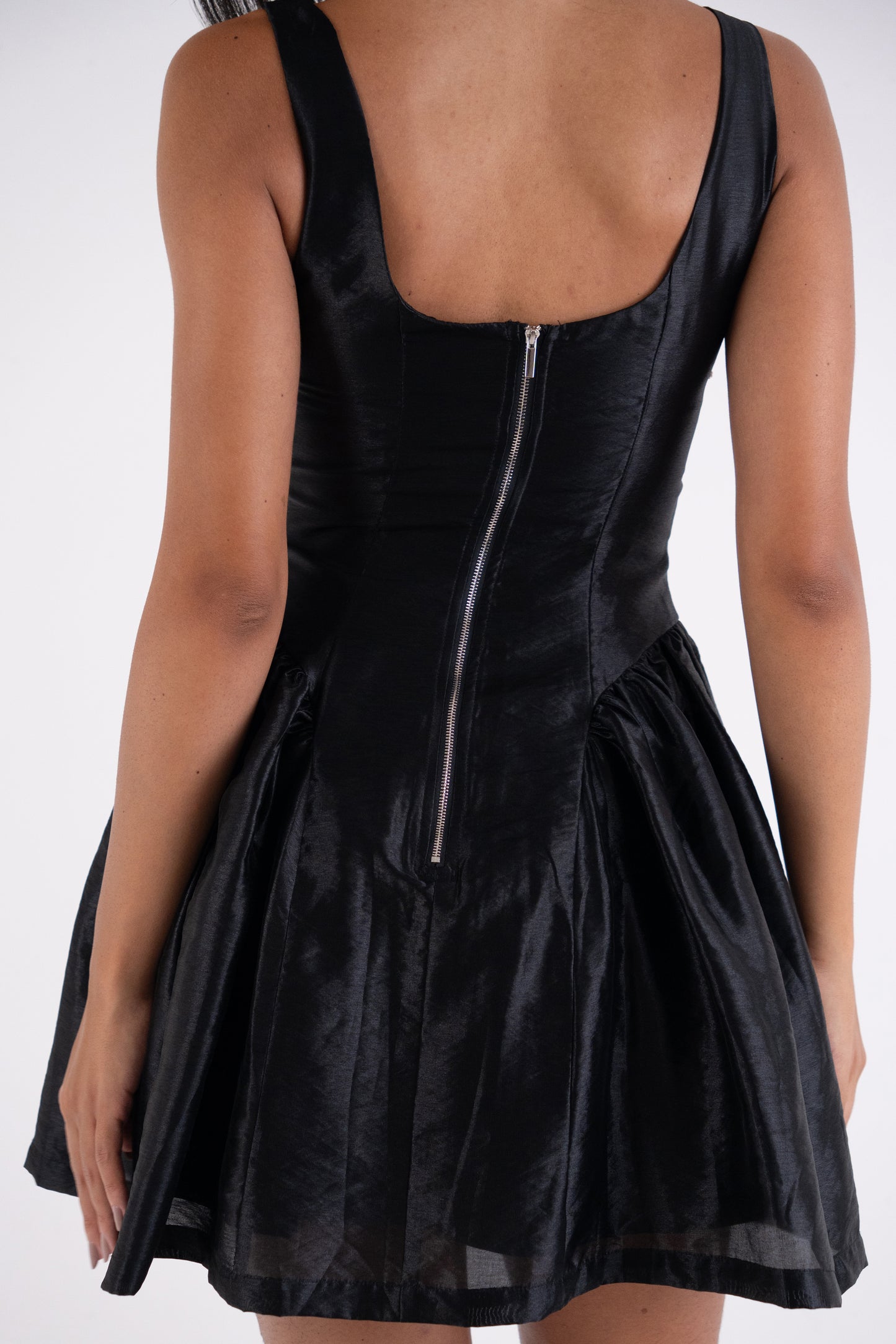 Cheryl Luxe Embellished Skater Mini Dress-ALCM2671