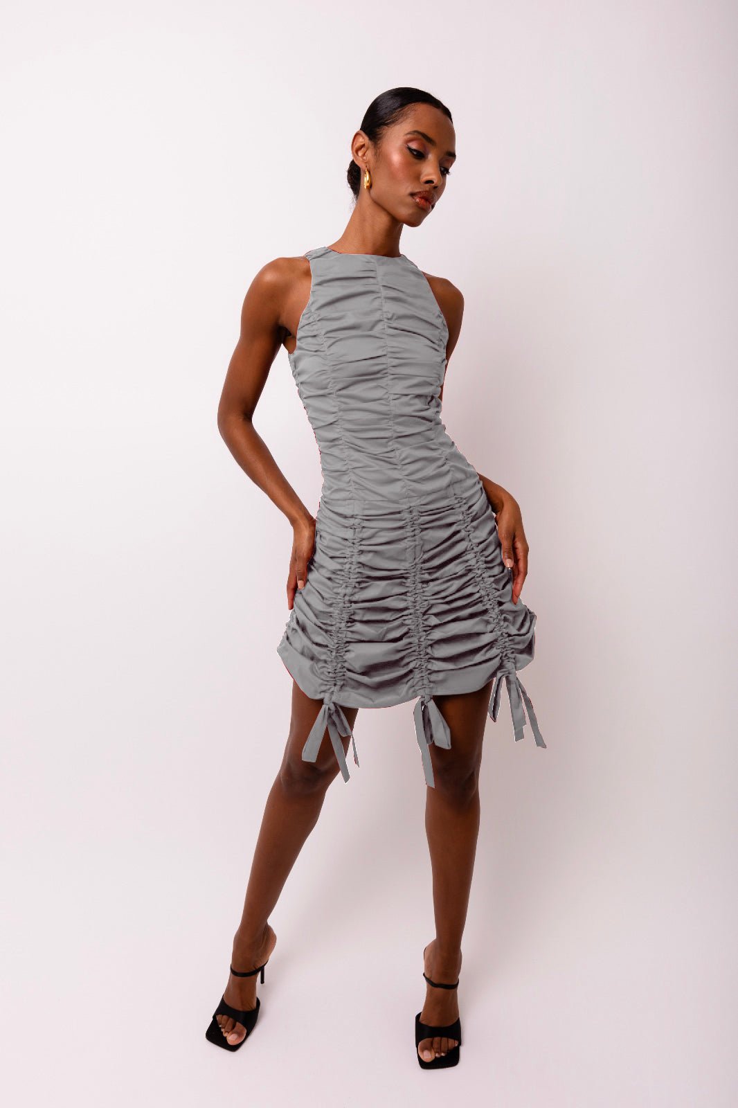 Erin Ruche Mini Dress-ALLW010