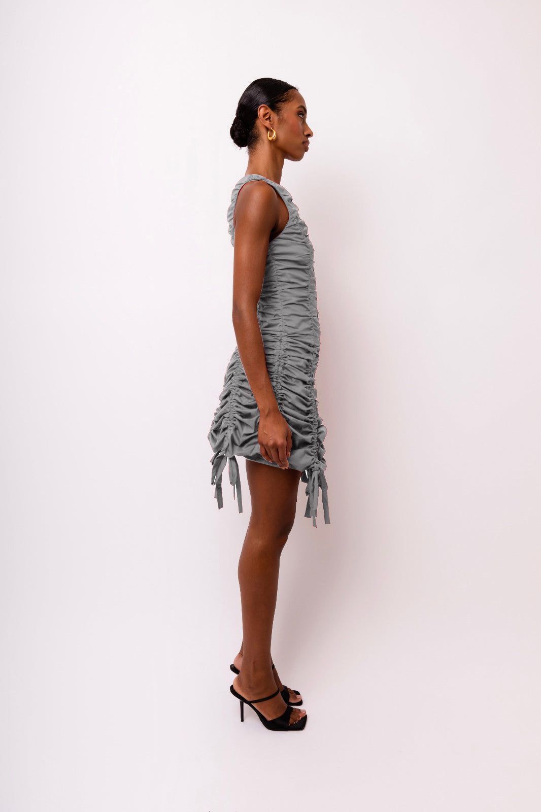 Erin Ruche Mini Dress-ALLW010