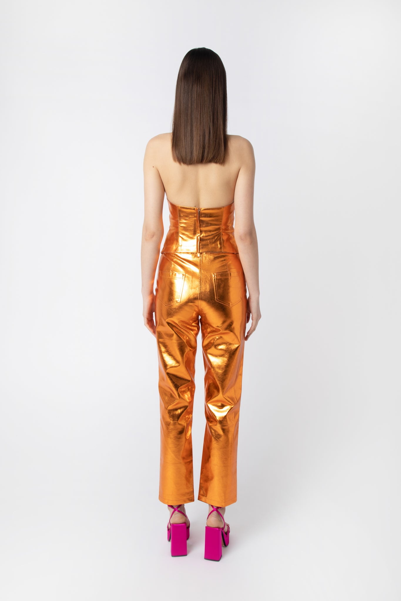 LUPE BRONZE METALLIC TROUSERS-DB002