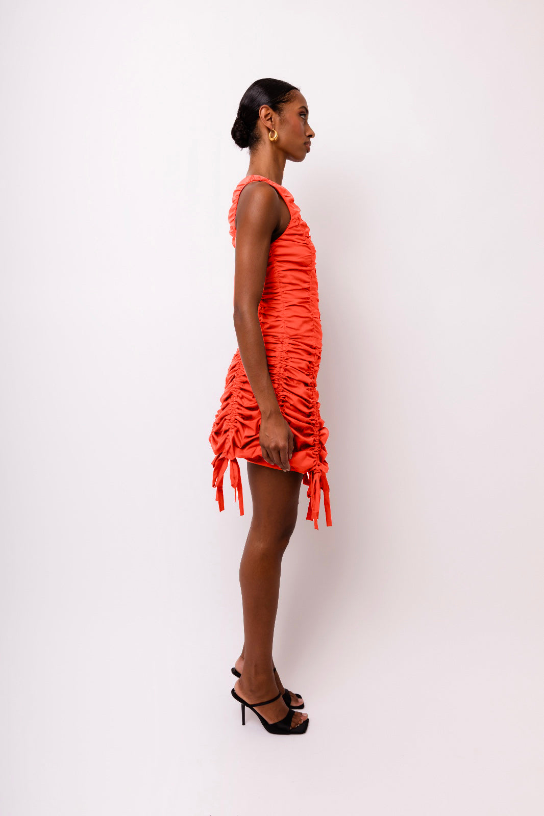 Erin Ruche Mini Dress-ALLW010