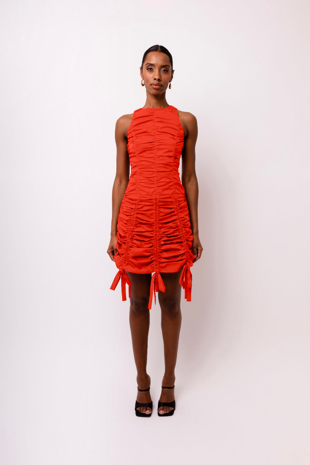 Erin Ruche Mini Dress-ALLW010
