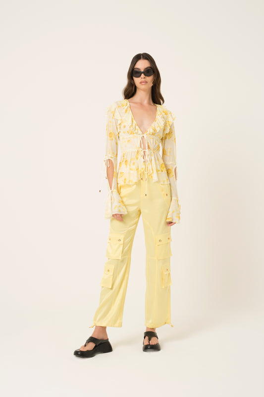 Candy Satin Cargo Pants-ALGG2082