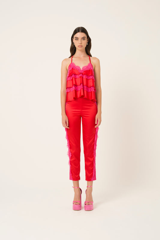 Harley Lace Trim Camisole Top-ALGG2069