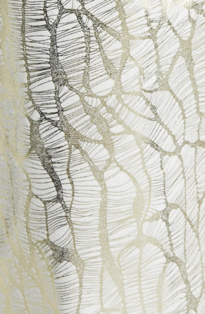 LUPE PRINTED METALLIC PANTS-ALJH0051