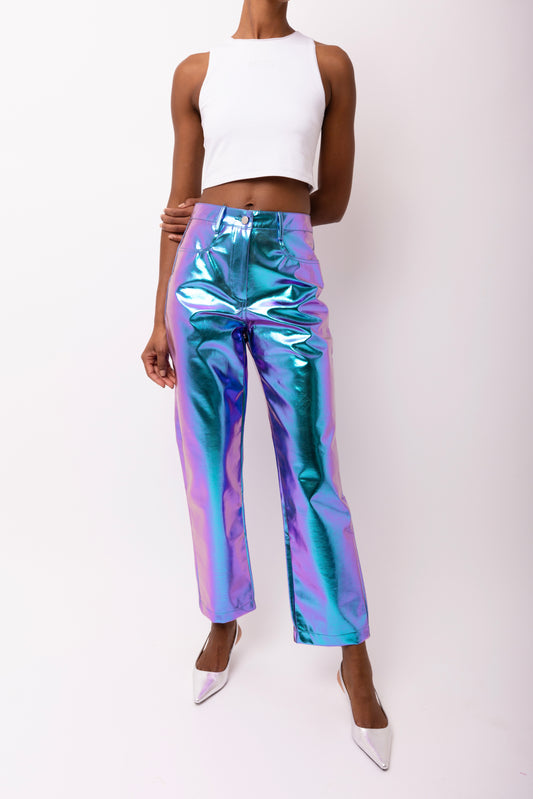 LUPE OMBRE METALLIC TROUSERS-DB002