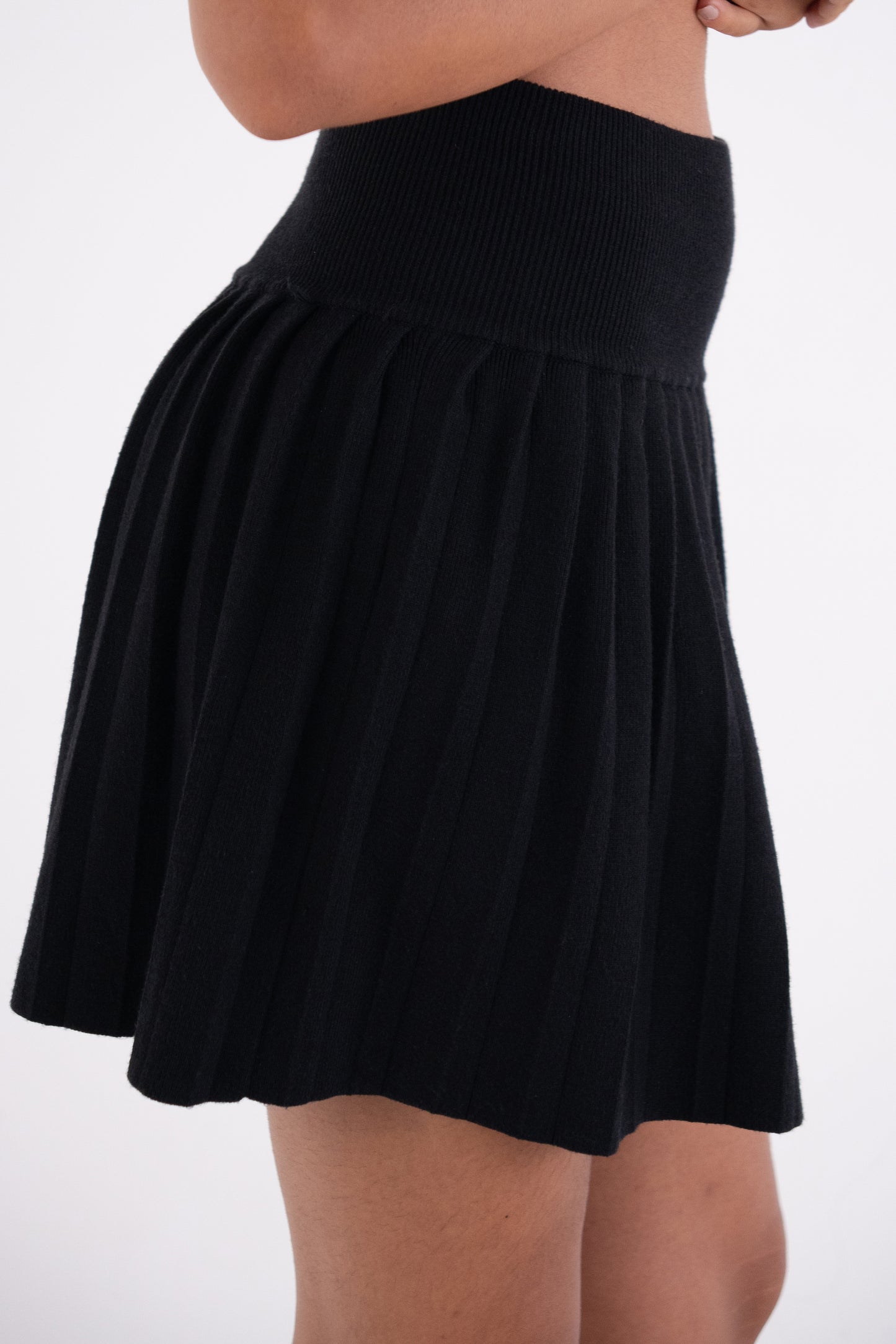 Clemmie Pleated Flare Mini Skirt-ALCM2628