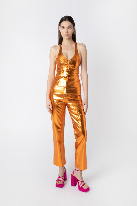 LUPE BRONZE METALLIC TROUSERS-DB002