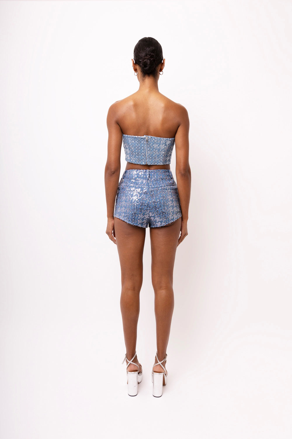 Theo Sequin Denim Shorts-ALQQ2037