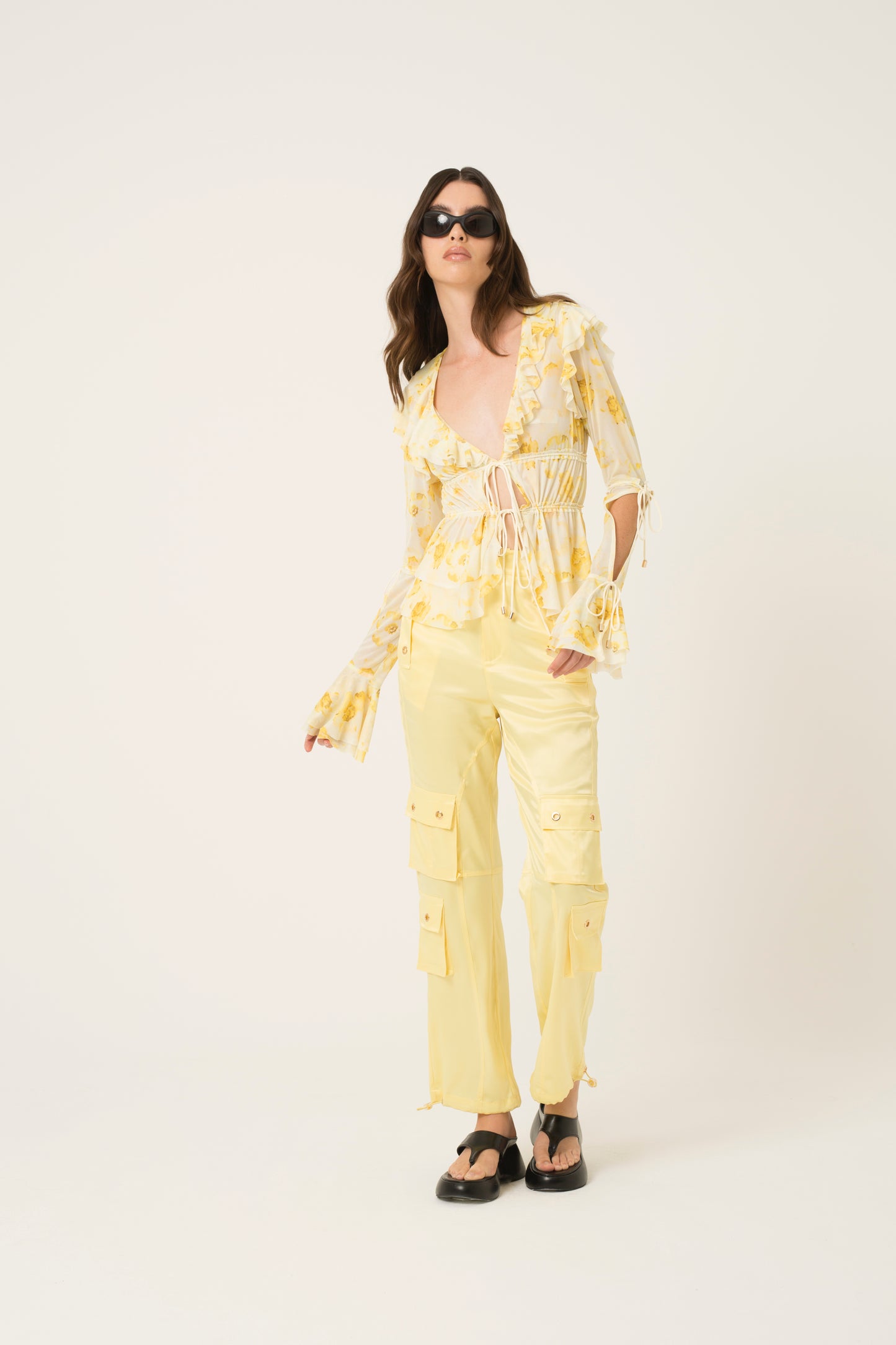 Candy Satin Cargo Pants-ALGG2082