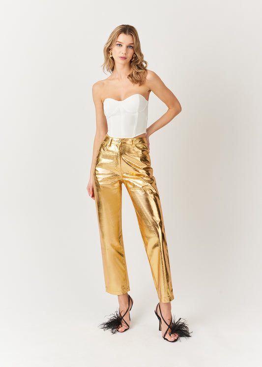 CRUNCHY GOLD LUPE PANT-ALJH0111